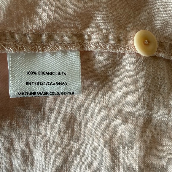 EILEEN FISHER 100% Linen Boho Lagenlook Minimalist Relaxed-Fit Blouse Sz XL/1X - Picture 9 of 9